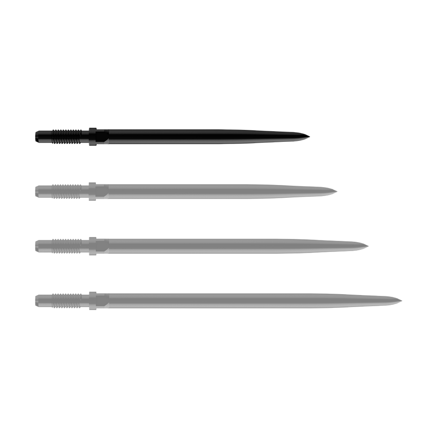 Bulls Convertible Point Smooth Black - Dartspitzen