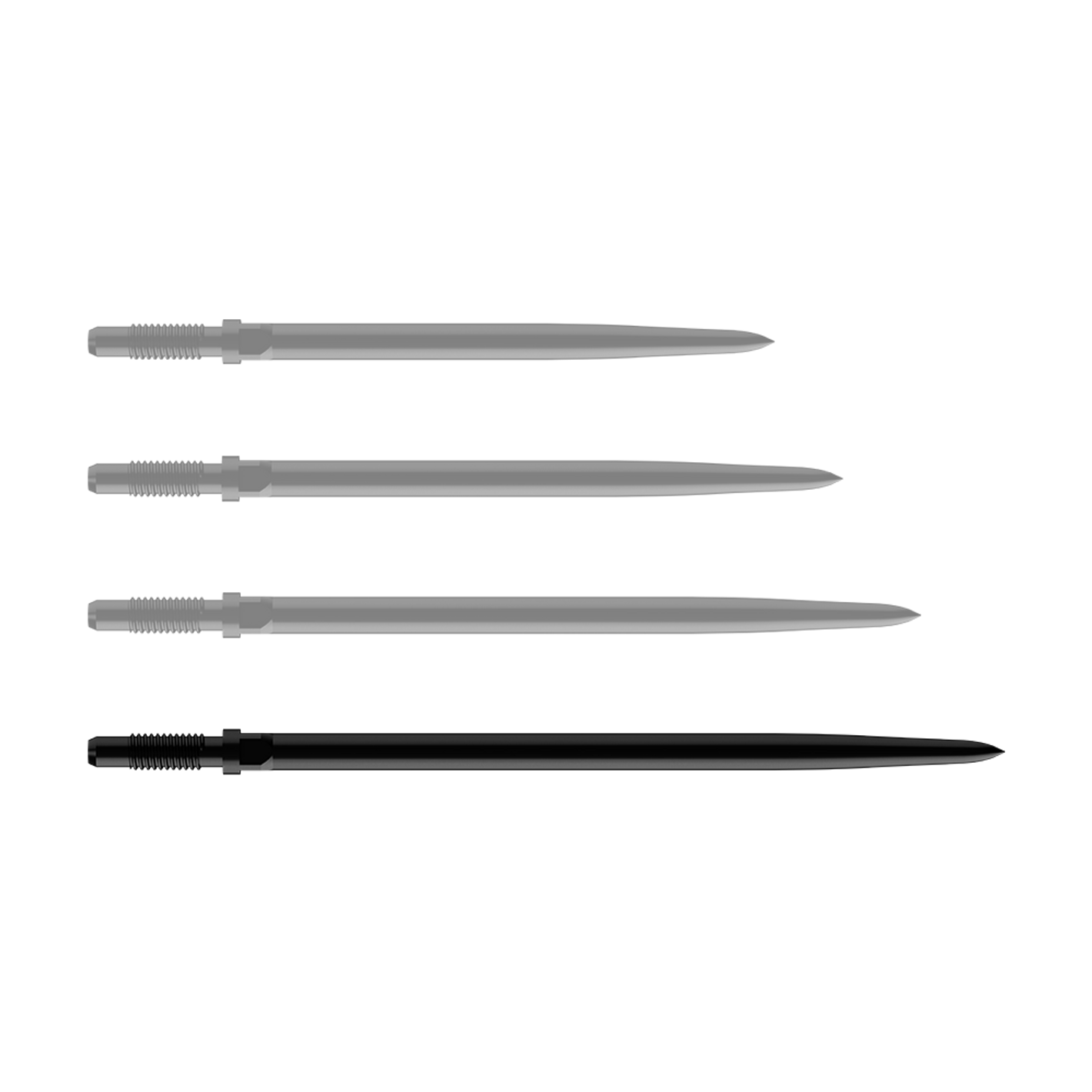 Bulls Convertible Point Smooth Black - Dartspitzen