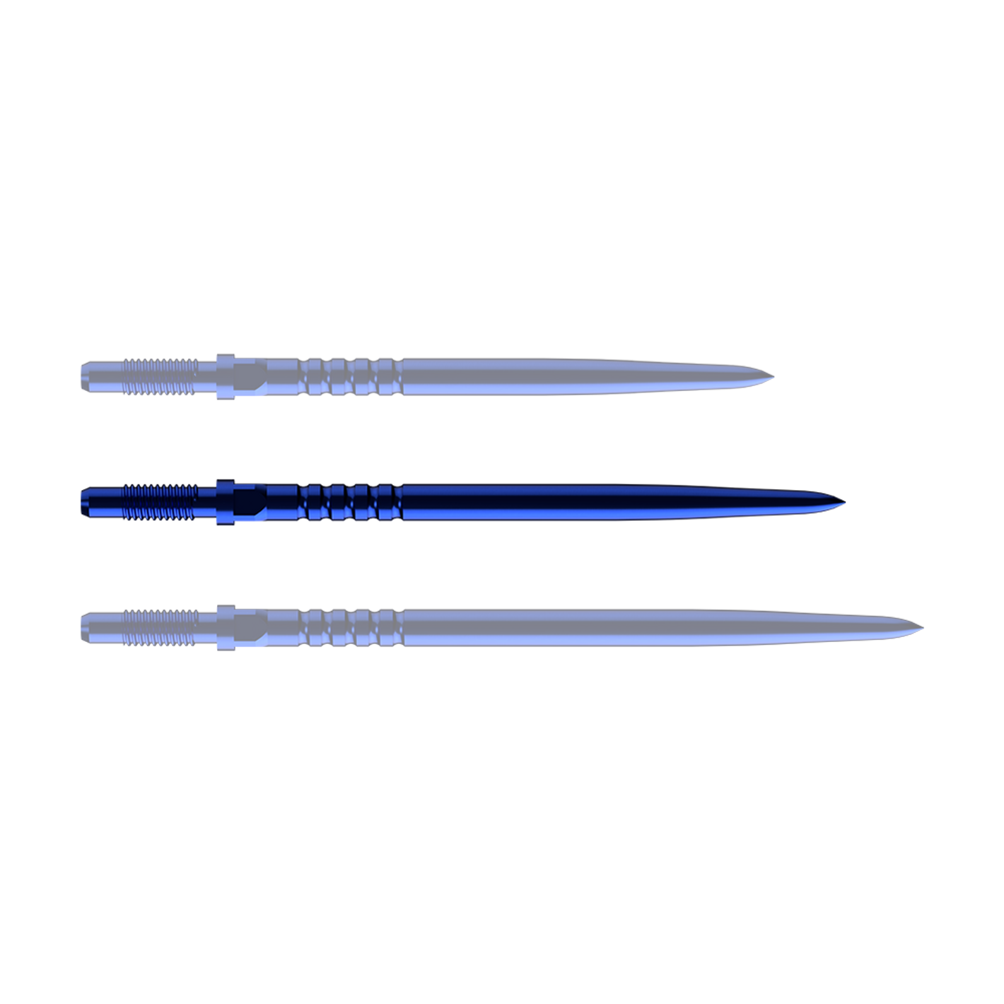 Bull’s Convertible Point Ringed Grip Blue - Dartspitzen