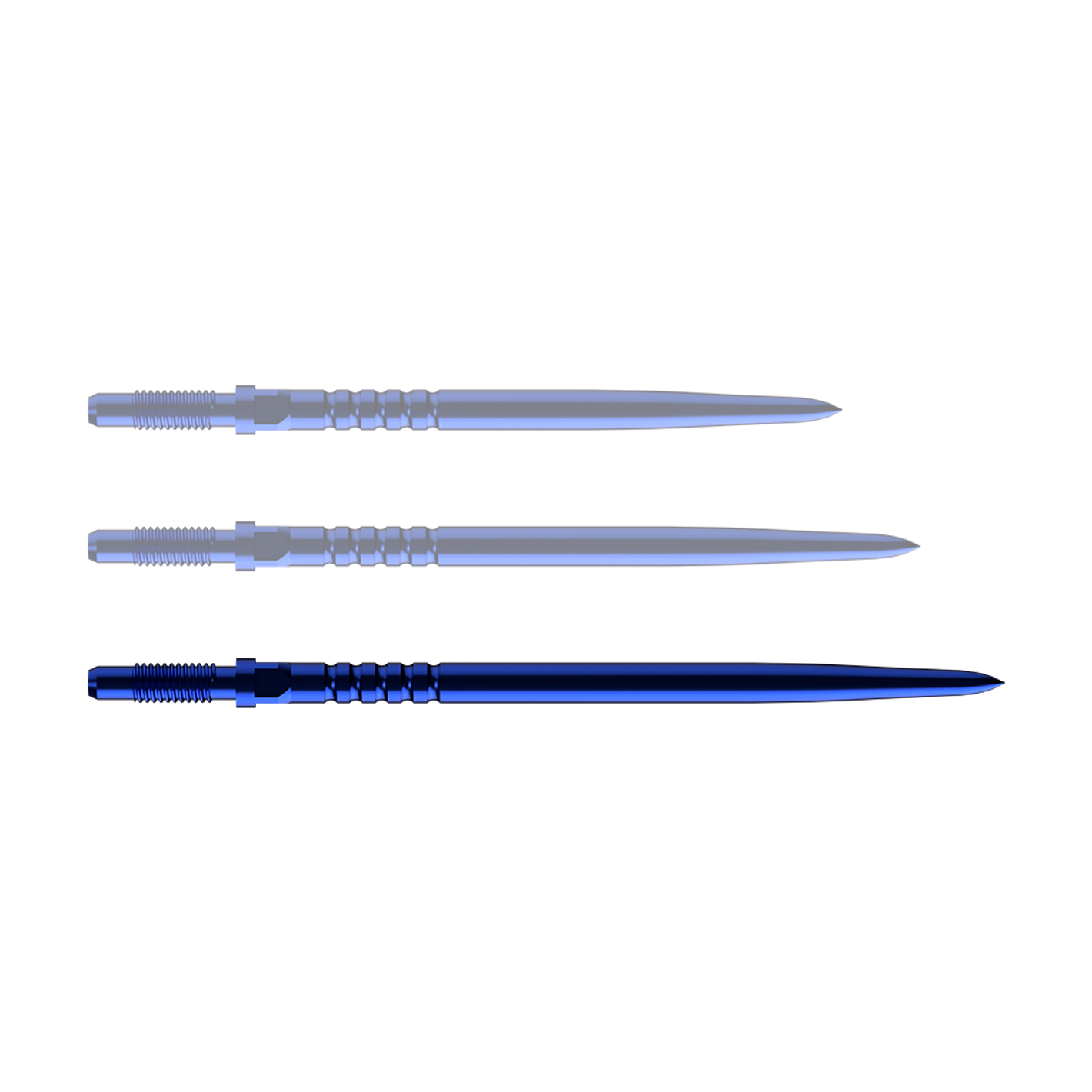 Bull’s Convertible Point Ringed Grip Blue - Dartspitzen
