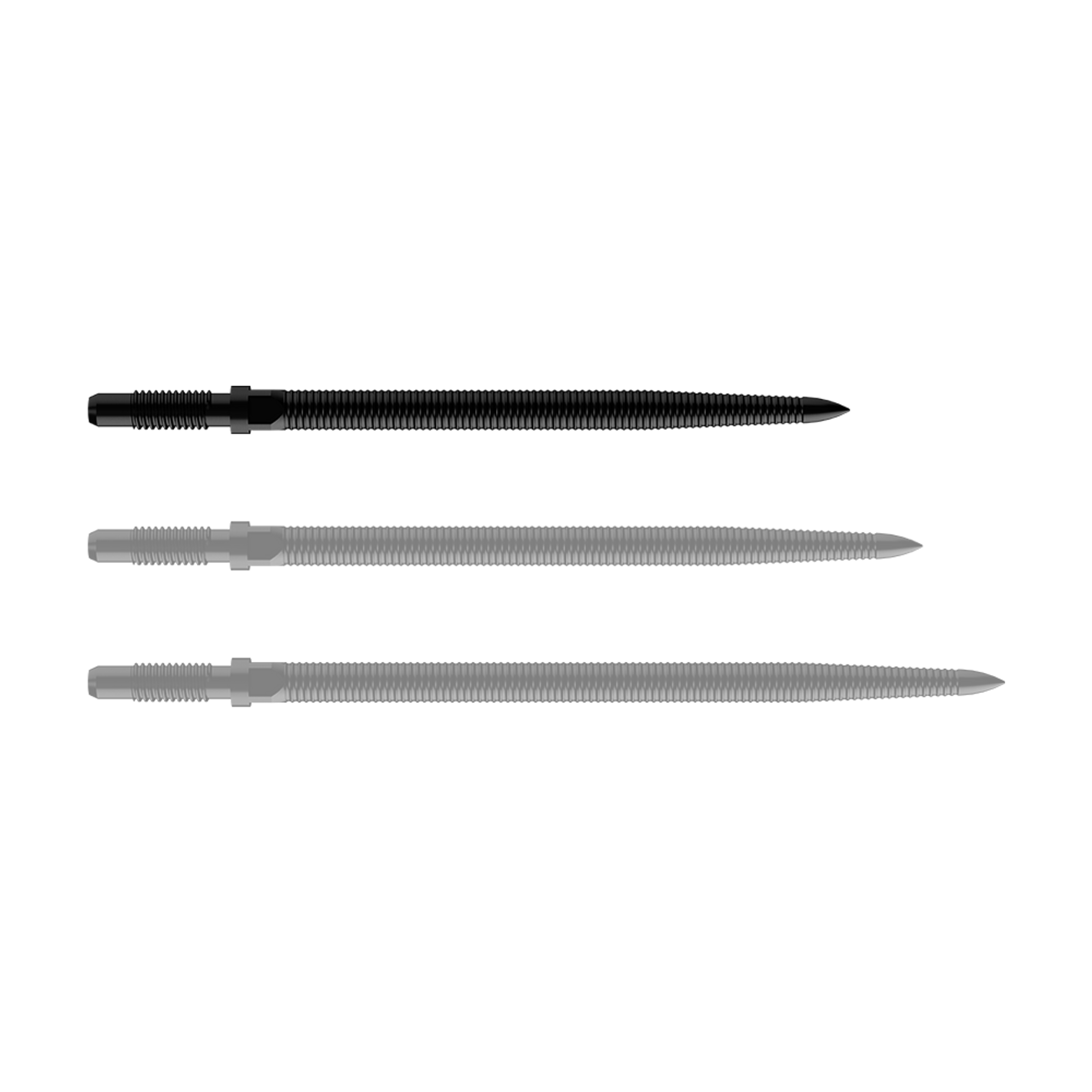 Bull’s Convertible Point Micro Grip Black - Dartspitzen