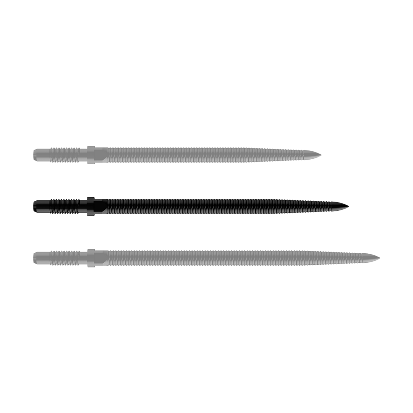 Bull’s Convertible Point Micro Grip Black - Dartspitzen