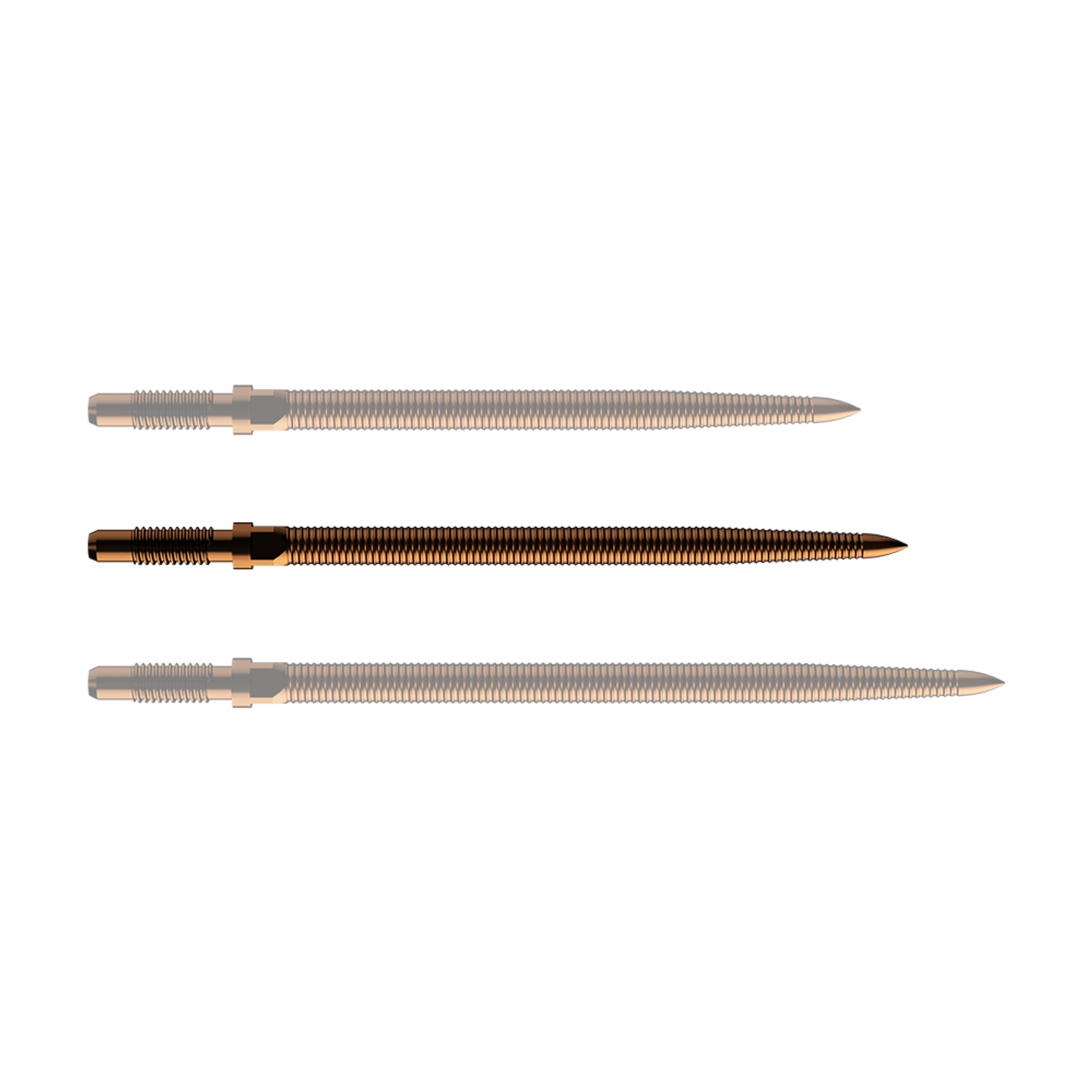 Bull’s Convertible Point Micro Grip Bronze - Dartspitzen