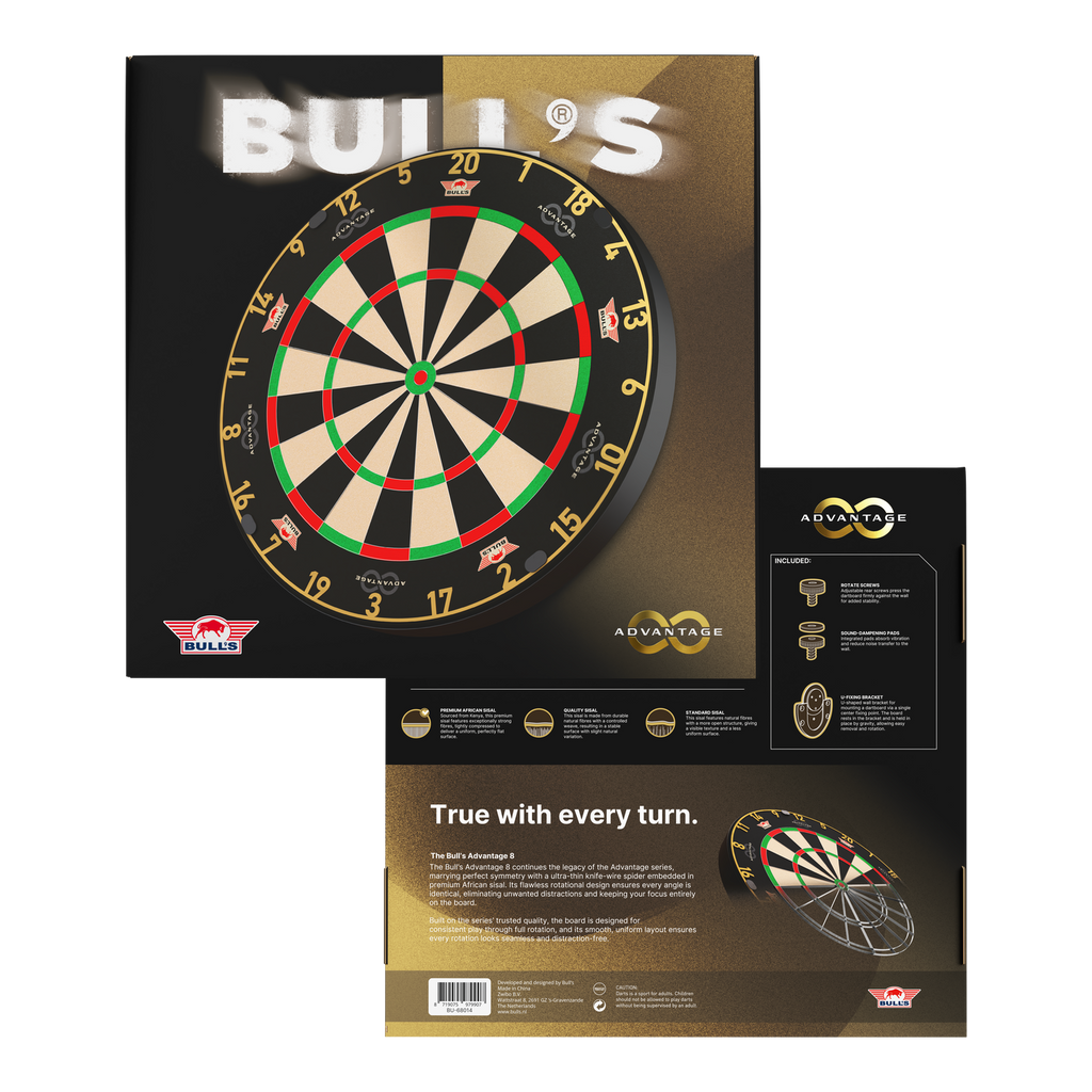 Bull's Advantage 8 Steeldartboard