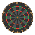 Bull's Advantage Black Steeldartboard