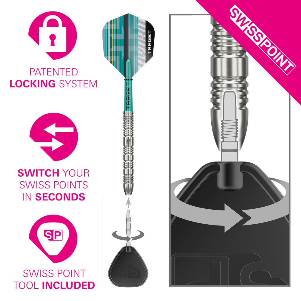 Target Hydro 02 Swiss Point Steeldarts
